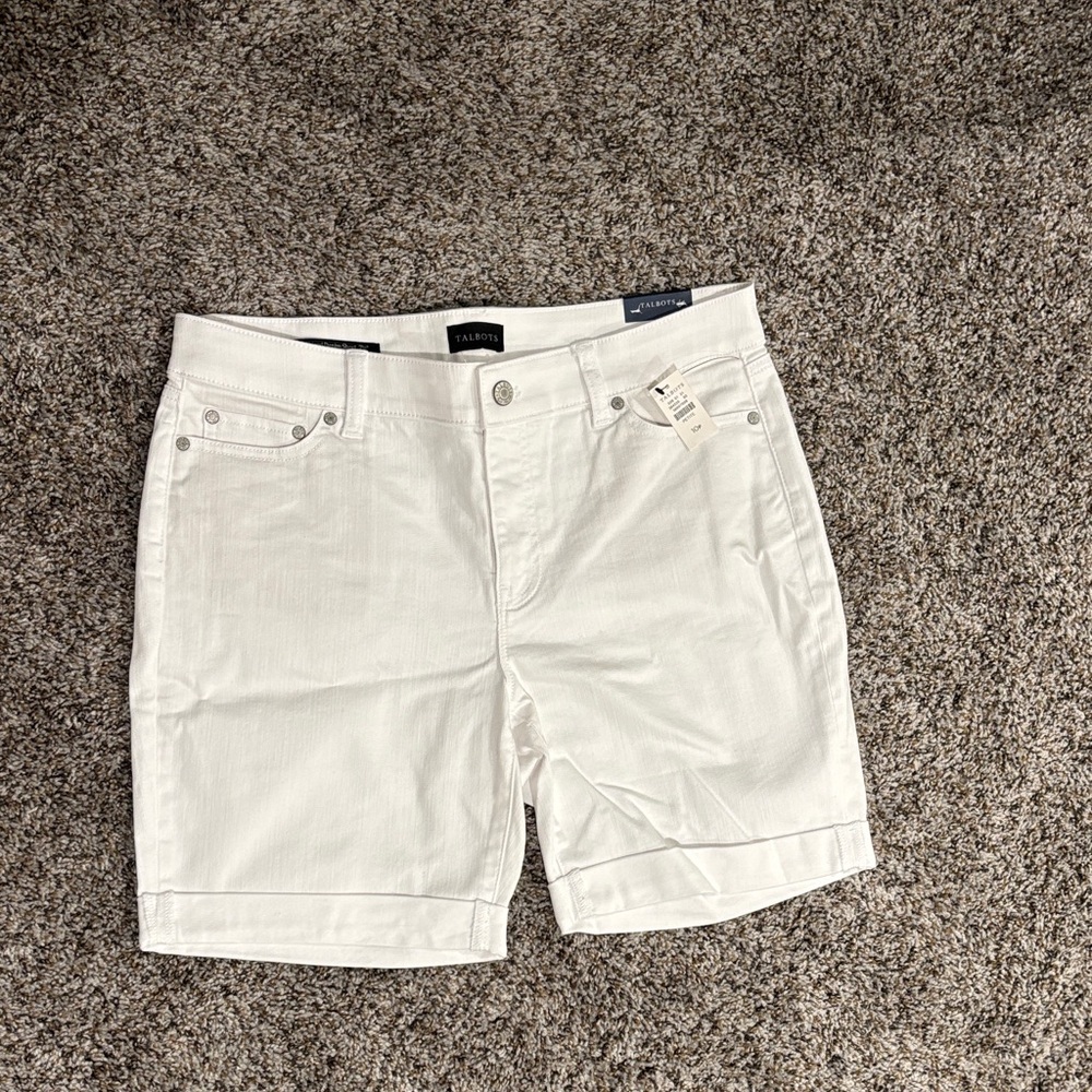 Talbots Women's White Jean Shorts